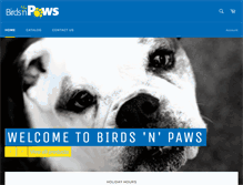 Tablet Screenshot of birdsnpaws.com